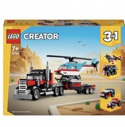LEGO Creator Ciężarówka z platformą i helikopterem 31146