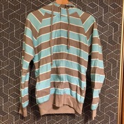 Nowa dresowa bluza rozpinana zip w paski Bikbok