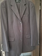 3 częściowy GRANATOWY garnitur męski na 188 cm