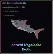  Fisch x1  Ancient Megalodon