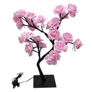 Lampka Nocna Drzewko Szczęścia LED 24 Róże USB Prezent na urodziny