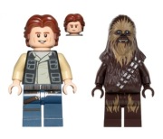 Lego Star Wars 75290 Han Solo sw0771 + Chewbacca sw0532 NOWE