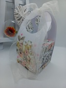 Pamiątka ślubna  Exploding Box Ślubny z torebką