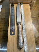 nóż obiadowy 1 szt 218 mm wws d fraget  romanski nierdzewne posrebrzany prl