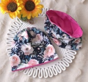 Zestaw wiosenny: czapka i komin dla dziewczynki