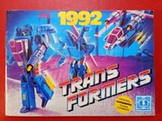 TRANSFORMERS - KATALOG reklamówka 1992 książeczka 28 stron