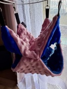 Hamak dla szczura/ chomika podwójny 25x25 miękkie legowisko do klatki Minky