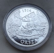 Numizmat Wielkie Bitwy Polaków - Olsza srebro 