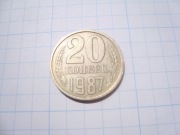 ZSRR moneta 20 kopiejek 1987 mosiądz wn CCCP stan