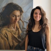 Portret ze zdjęcia PREZENT na Ślub Rocznicę Urodziny – Obraz Olejny