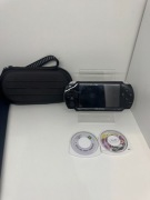 Sony PSP 1000 (Fat) Czarna + Etui Hama i 2 gry