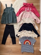 Paka ubrań zestaw dla dziewczynki 98 104 next gap h&m