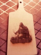 Deska do krojenia Lord Vader gotuje obiad UNIKATOWA