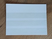 10x wysokiej klasy białe karty ochronne na znaczki 138x108mm, 3 paski