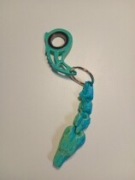 Keyrambit+czaszka w kolorze  Magic Silk Lagoon