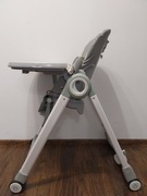 Krzesełko do karmienia MoMi Luxuria szare - regulowane, składane, z tacką