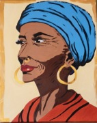 Obraz "Afrykanka" płótno 40x50 