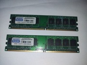 Pamięć RAM DDR2 1GB x2 GoodRam 5300 Dimm