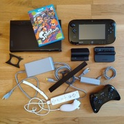 komplet Wii U 32GB  Mario Kart 8 Splatoon + Pro Controller, Wiimote Nunchuk