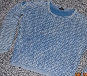 Sweter plecionka jeans, M