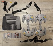 Nintendo 64 PAL zestaw 4 pady 2 gry