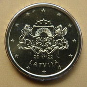 ŁOTWA 2022 10 CENTÓW UNC !!!!!!!!!!