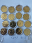 M05 Monety NG 2zł 2008 16szt PEKIN IGRZYSKA PIŁSUDSKI HERBERT SOKÓŁ KONIN