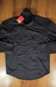 Koszula Angelo Litrico r. M 39/40 szara męska w paski dł rękaw slim fit 