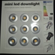 Zestaw 9 Mini Lampek LED 12V Punktowych