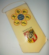 Proporczyk MKS MOS Międzyszkolny Ośrodek Sportowy Wrocław Herb