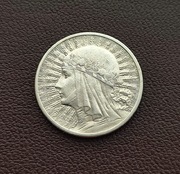 2 zł złote Głowa Kobiety 1933 r.- SREBRO - Bardzo ładne