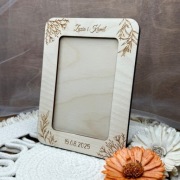 Drewniana ramka na zdjęcie 10x15 z szybką plexi - personalizowana