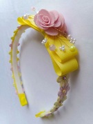 Opaska na głowę. Kolor: żółty