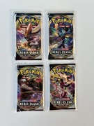 4 x SWORD & SHIELD REBEL CLASH BOOSTER FULL ART SET / UNIKAT