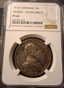 Prusy - 3 marki  - Wilhelm II (1888–1918), , 1913 A,  