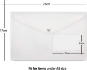 Teczka na dokumenty A5 przezroczysta na dokumenty 10szt