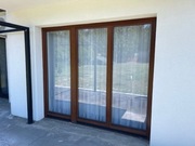 Okno drewniane Urzędowski trzyskrzydłowe tarasowe dwuszybowe 2660x2300