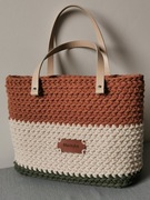 Torebka na ramię ze sznurka bawełnianego 5mm, hand made 