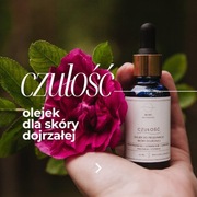 Olejek do twarzy CZUŁOŚĆ / cera dojrzała + kadzidłowiec, geranium, cyprys 
