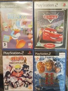 Zestaw -4 gry PS2 Age of empire 2, Cars , Donald duck , Naruto 
