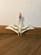 Lego quetzal01 Dinosaur Quetzalcoatlus with Blue Eyes and Orange Jaw