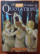 The Oxford Dictionary of Quotations