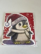 Serwetki papierowe z motywem pingwina 12 sztuk