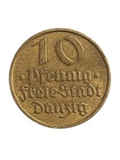 Wolne miasto Gdańsk 10 fenigów 1932 rok