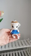 Ballerina cappuccina na szydełku, brelok, zawieszka handmade