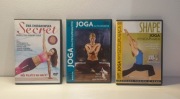 Zestaw ćwiczeń na DVD Joga i inne 3 rożne płyty zestaw 1