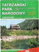 Tatrzański Park Narodowy mapa turystyczna