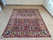 Piękny antyczny Perski Bahitari ręcznie tkany wełniany dywan  160x200