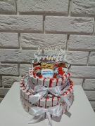 Zestaw słodyczy Kinder Prezent na Komunię Box ze słodyczy słodki bukiet 