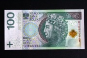 Banknot 100 złotych 2018 seria DY stan UNC 
